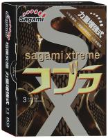 Презервативы SAGAMI Xtreme Cobra 3 шт. конусообразные супер облегающие (143152)