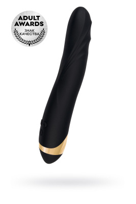 Нереалистичный вибратор WANAME D-SPLASH Storm, силикон, черный, 22,5 см (0T-00010031)