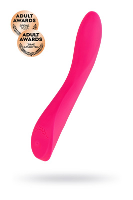 Нереалистичный вибратор JOS Twig, 5 режимов вибрации, силикон, розовый, 20,5 см, d 3,4 см (0T-000166