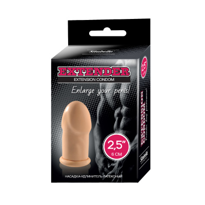 НАСАДКА-УДЛИНИТЕЛЬ ЛАТЕКСНЫЙ СИТАБЕЛЛА L 2,5 (6 см) телесная (3214)