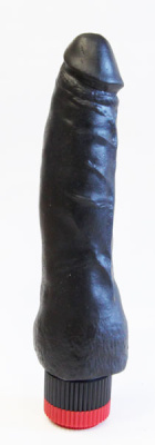 ВИБРАТОР РЕАЛИСТИК В ЛАМИНАТЕ L 175 мм D 40 мм, цвет черный (410700)