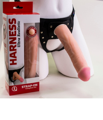 Фаллоимитатор на трусиках HARNESS, L 210 мм D 47 мм (737403)